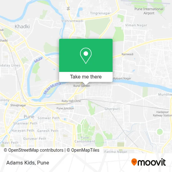 Adams Kids map