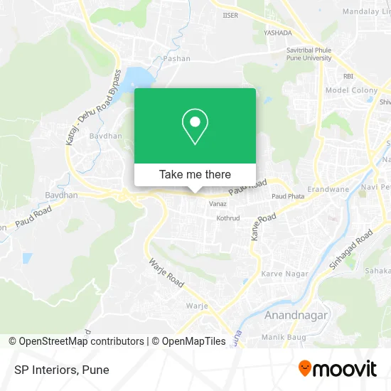 SP Interiors map