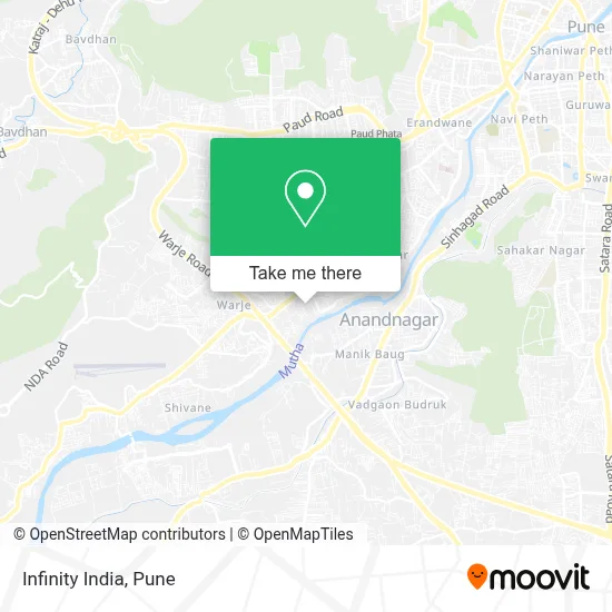 Infinity India map