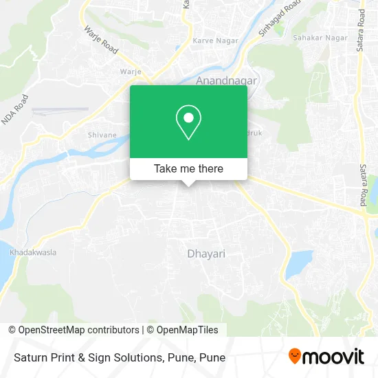 Saturn Print & Sign Solutions, Pune map