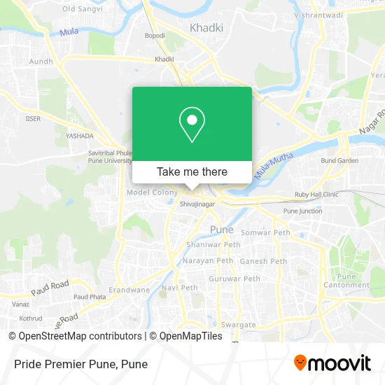 Pride Premier Pune map