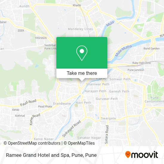 Ramee Grand Hotel and Spa, Pune map