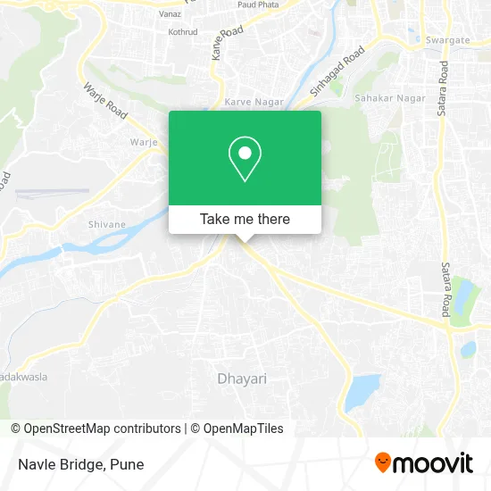 Navle Bridge map