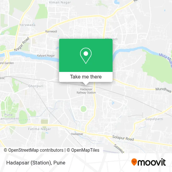 Hadapsar (Station) map