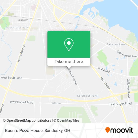 Bacni's Pizza House map