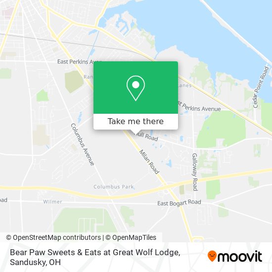 Bear Paw Sweets & Eats at Great Wolf Lodge map