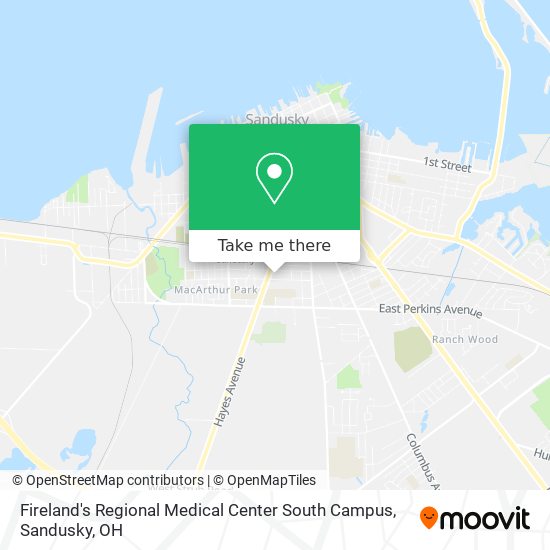 Mapa de Fireland's Regional Medical Center South Campus