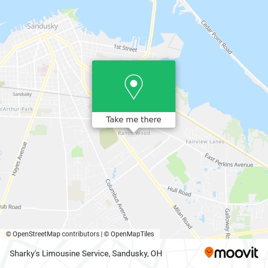 Mapa de Sharky's Limousine Service