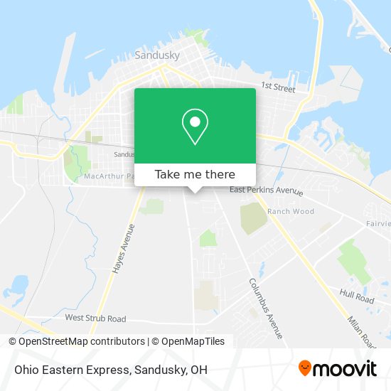 Ohio Eastern Express map