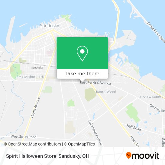 Mapa de Spirit Halloween Store