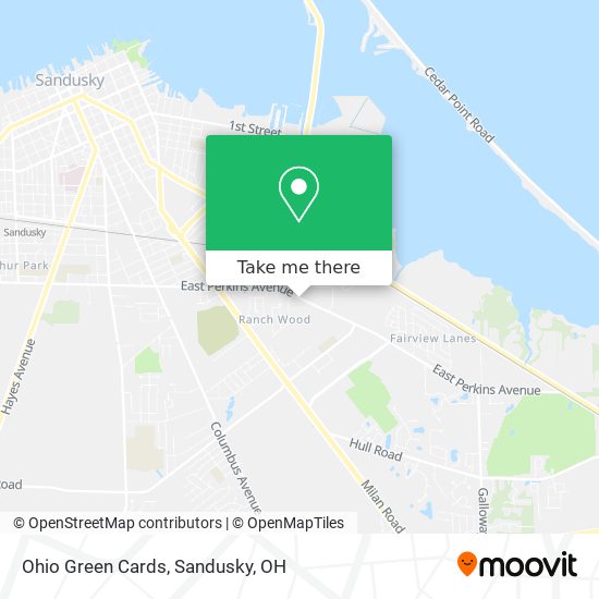 Mapa de Ohio Green Cards