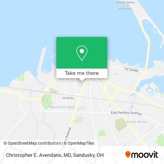 Mapa de Christopher E. Avendano, MD