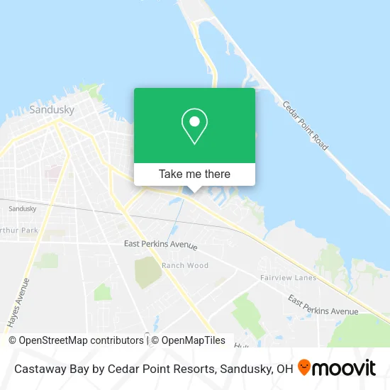 Castaway Bay by Cedar Point Resorts map