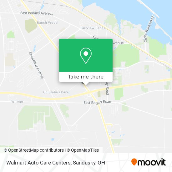 Walmart Auto Care Centers map