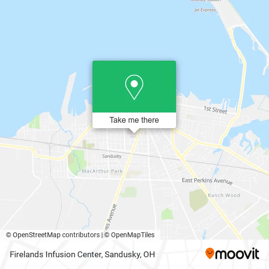 Mapa de Firelands Infusion Center