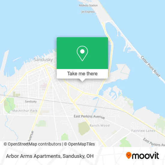 Arbor Arms Apartments map