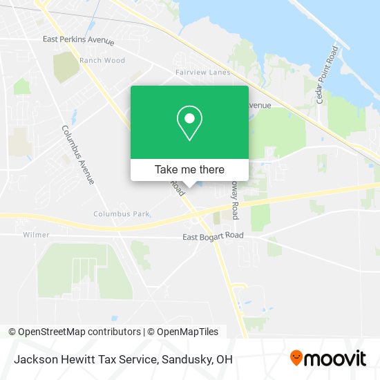 Jackson Hewitt Tax Service map