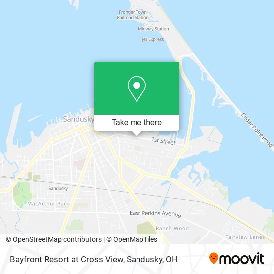 Bayfront Resort at Cross View map