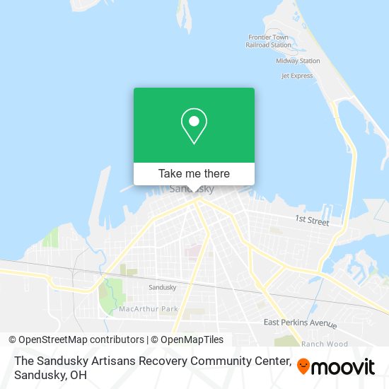 Mapa de The Sandusky Artisans Recovery Community Center