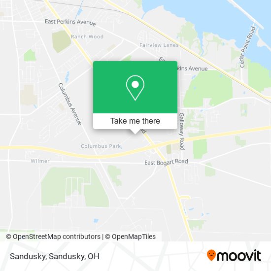 Mapa de Sandusky