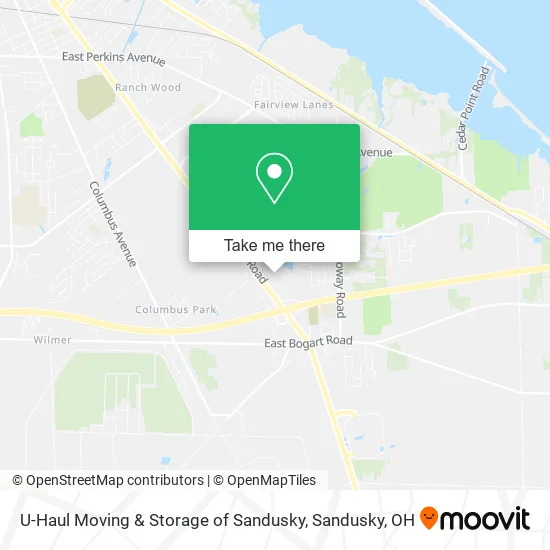 U-Haul Moving & Storage of Sandusky map