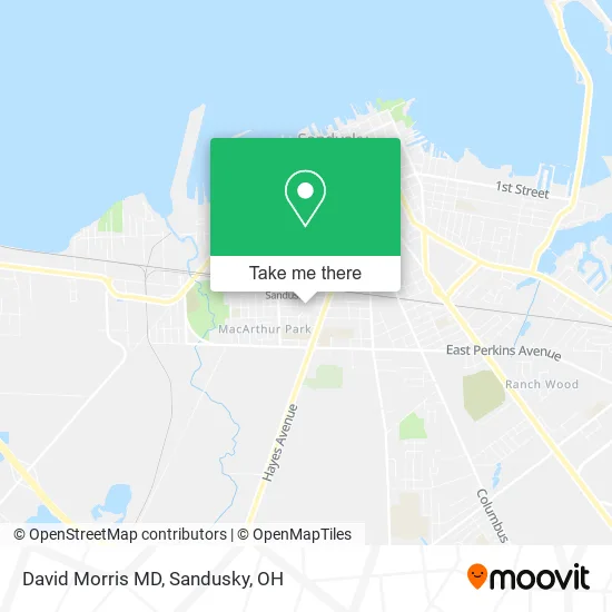 David Morris MD map