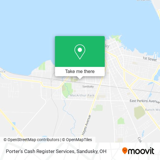 Mapa de Porter's Cash Register Services