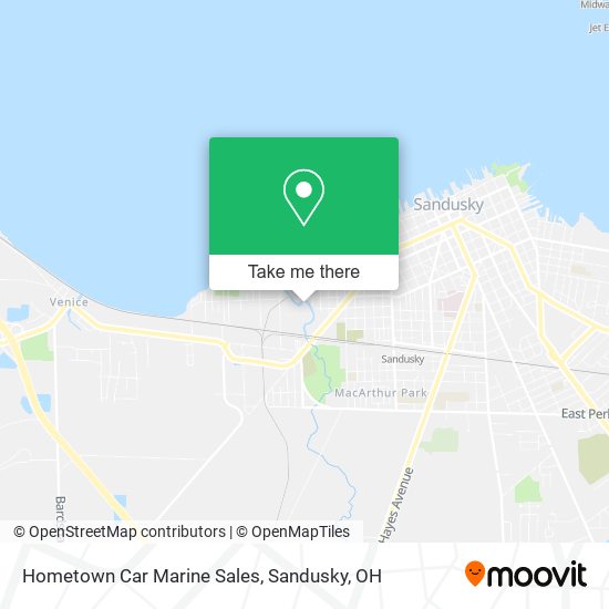 Hometown Car Marine Sales map