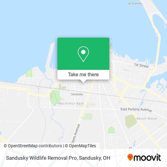 Sandusky Wildlife Removal Pro map