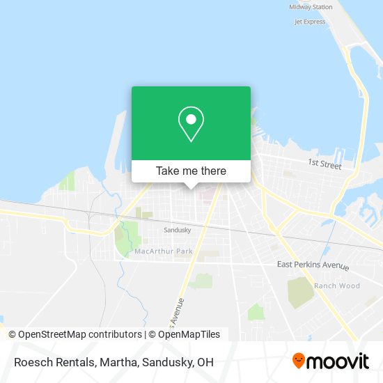 Mapa de Roesch Rentals, Martha