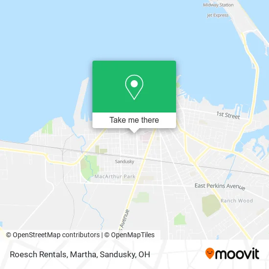 Roesch Rentals, Martha map