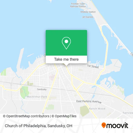 Church of Philadelphia map