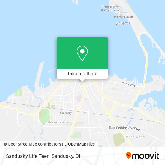 Sandusky Life Teen map