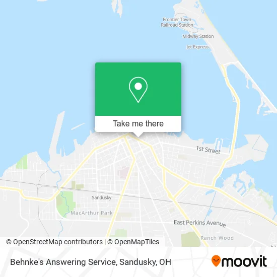 Behnke's Answering Service map