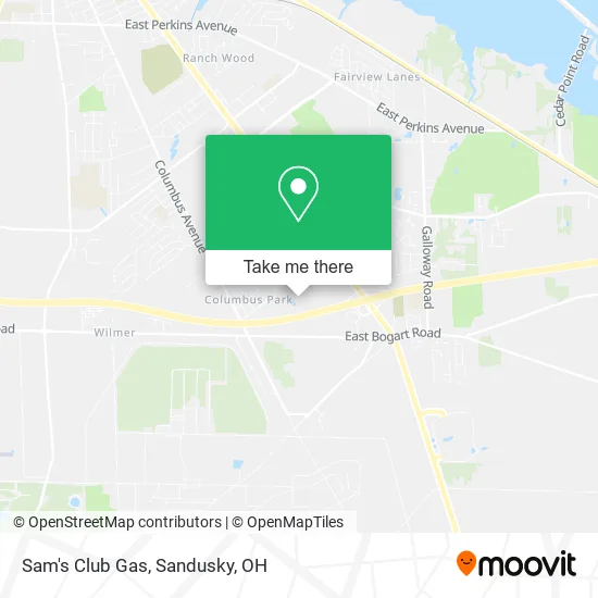 Sam's Club Gas map