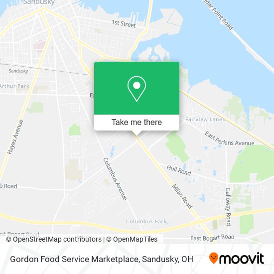 Gordon Food Service Marketplace map
