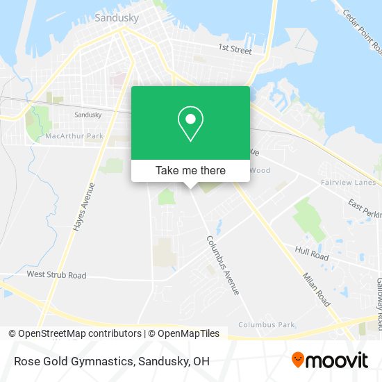 Rose Gold Gymnastics map