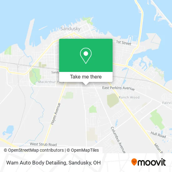 Mapa de Wam Auto Body Detailing