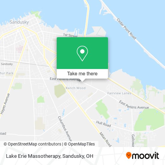 Mapa de Lake Erie Massotherapy