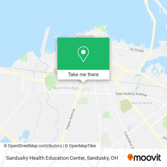 Mapa de Sandusky Health Education Center