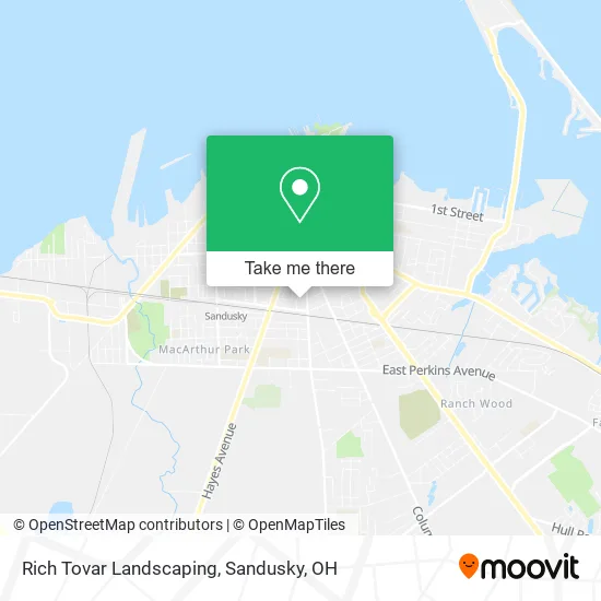Rich Tovar Landscaping map