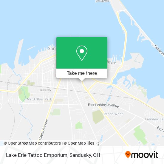 Lake Erie Tattoo Emporium map