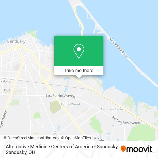 Mapa de Alternative Medicine Centers of America - Sandusky