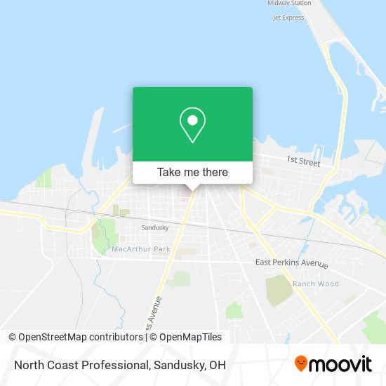 North Coast Professional map