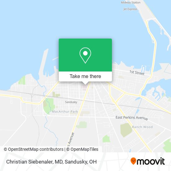 Christian Siebenaler, MD map