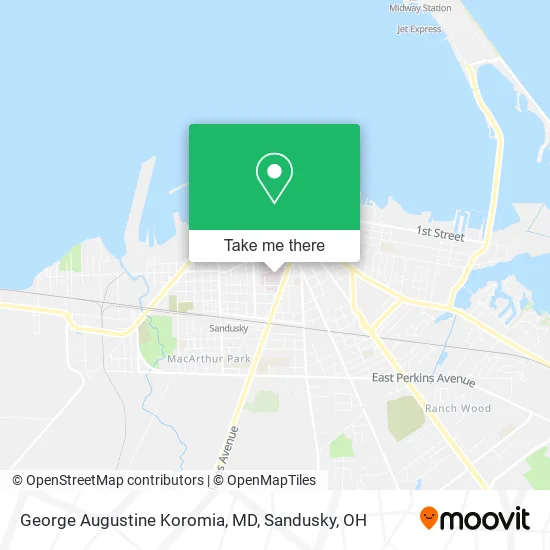 Mapa de George Augustine Koromia, MD