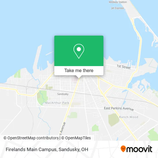 Mapa de Firelands Main Campus