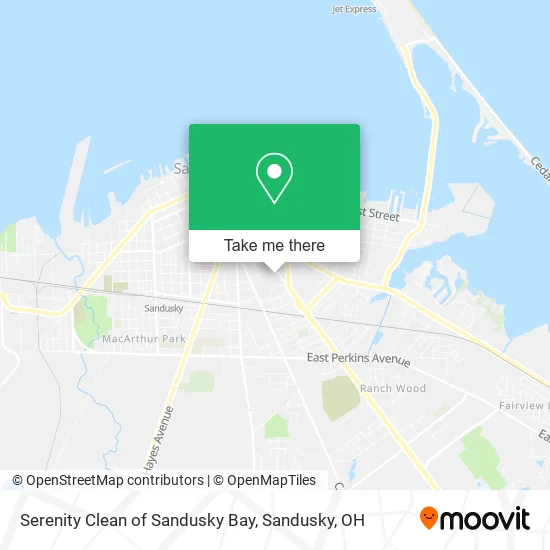 Serenity Clean of Sandusky Bay map