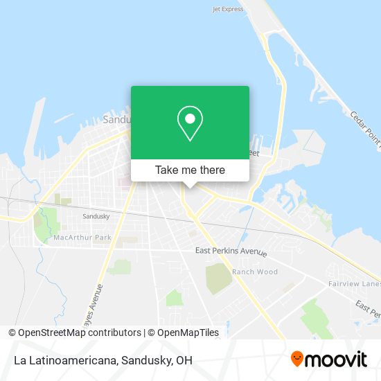 La Latinoamericana map