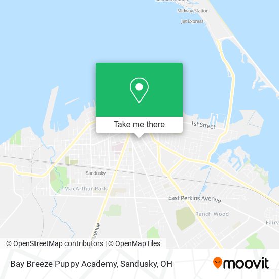 Mapa de Bay Breeze Puppy Academy